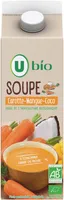 Soupe carotte coco mangue