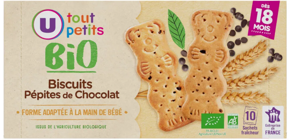 Biscuits pépit.de chocolat dès 18 m