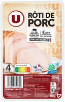 Roti de porc nature Bleu Blanc Coeur - x4 Tranches 160g