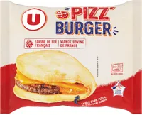 Pizz burger pur boeuf et cheddar fondu et une sauce