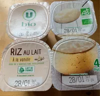 Riz au lait vanille 4X115g