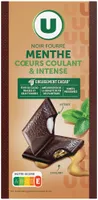 Chocolat noir fourré bi texture menthe Tablette de 130g