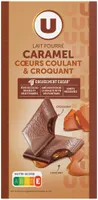 Lait fourré caramel coeurs coulant & croquant