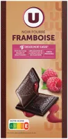 Chocolat noir fourré et pépites à la framboise Tablette de 130g