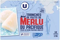Tranches de filet de merlu du Pacifique surgelés 10x100g