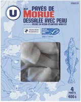 Pavés de morue déssalées MSC surgelés 400g