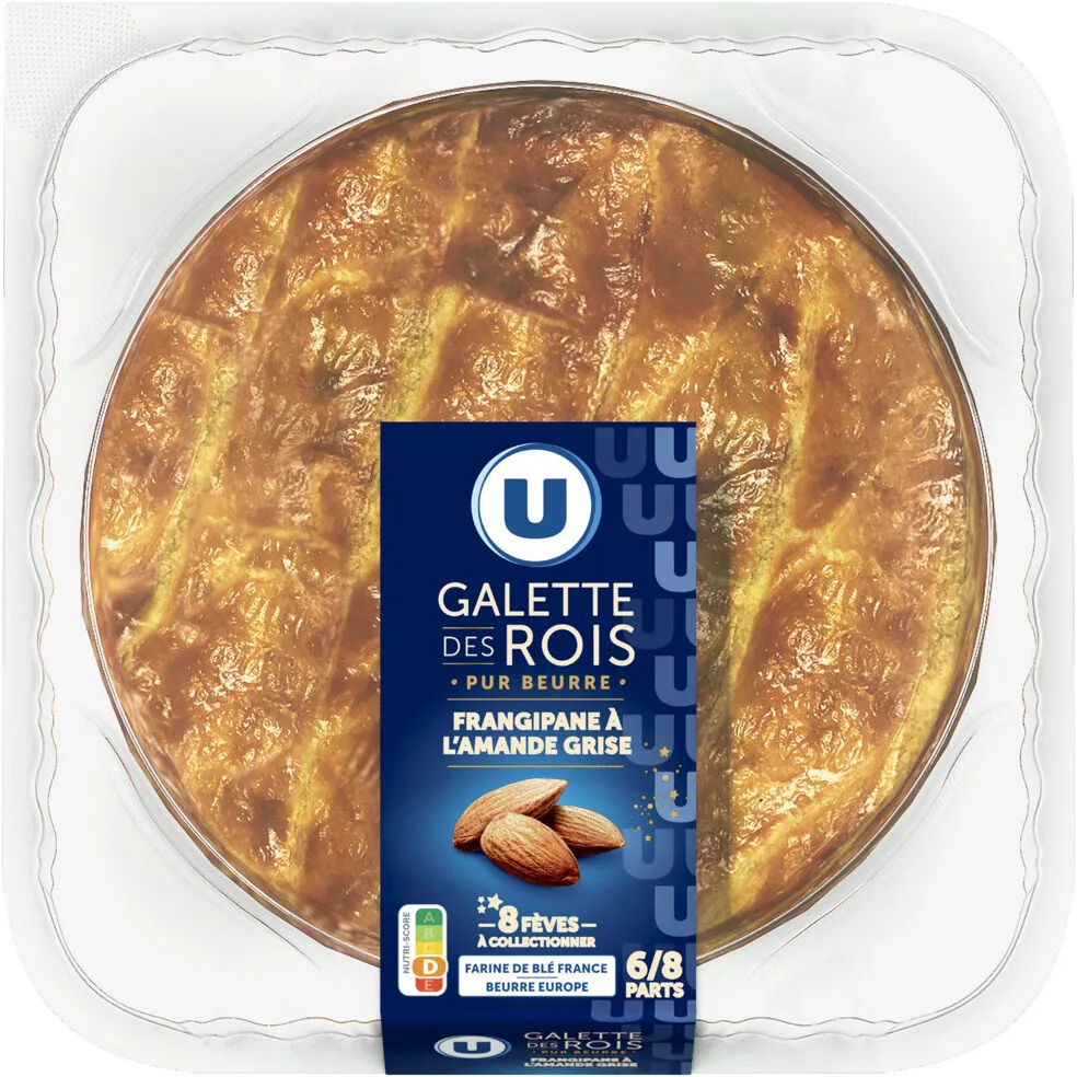 Galette des rois frangipane à l'amande grise 6-8 parts, 450g