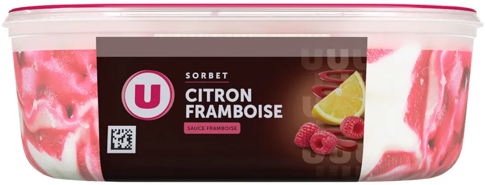Sorbet citron framboise - bac 525G