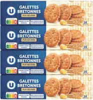 Biscuits Galettes bretonnes pur beurre 4x125g
