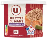 Rillettes du Mans Pur Porc Sans graisse ajoutée - 220g