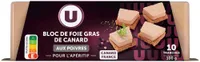 Bloc de foie gras de Canard aux poivres origine France - 100g