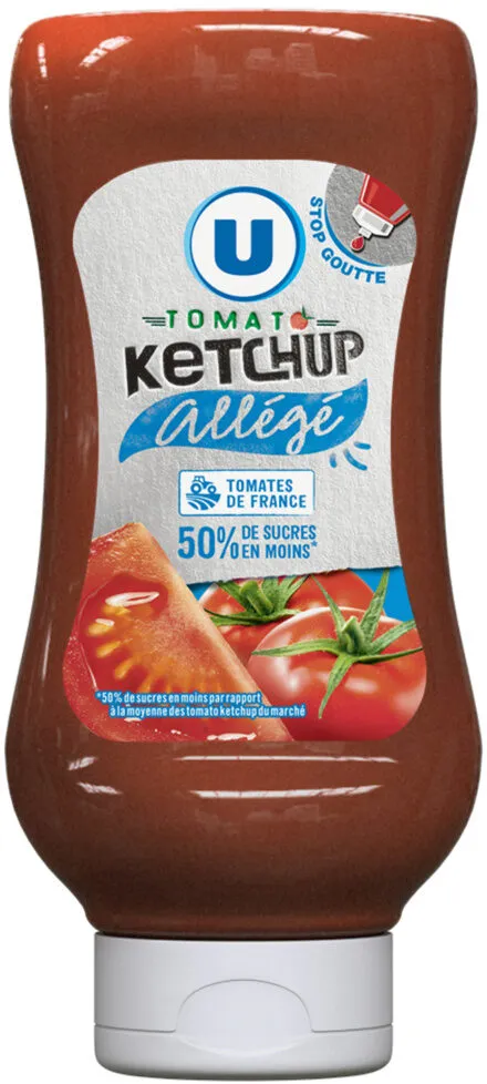 Ketchup allegé 50% de sucre en moins 540g
