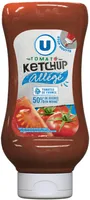 Ketchup allegé 50% de sucre en moins 540g
