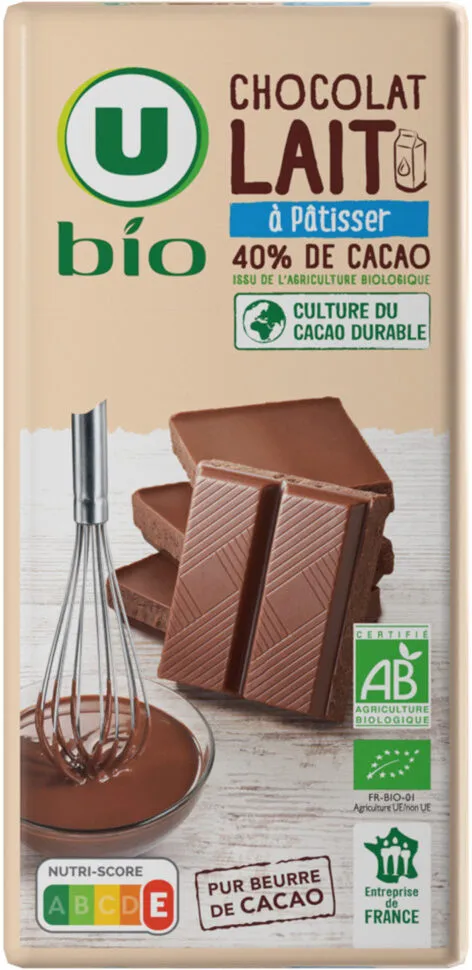 Chocolat lait à patisser 170g