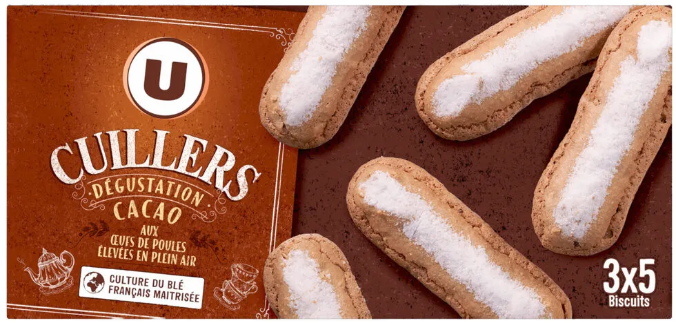 Biscuits à la cuillère dégustation cacao