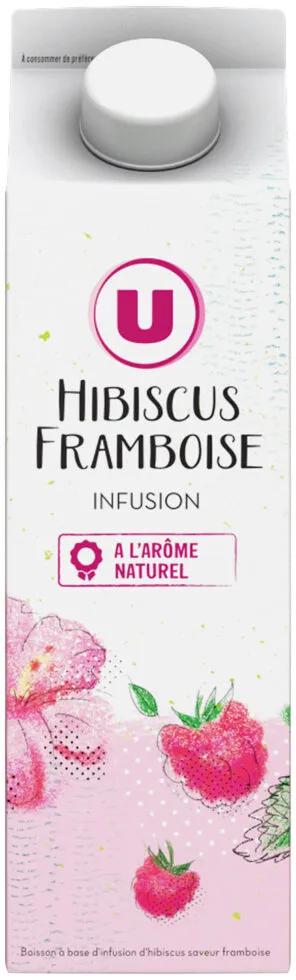 Boisson infusion d'hibiscus Saveur framboise - Brique 1l