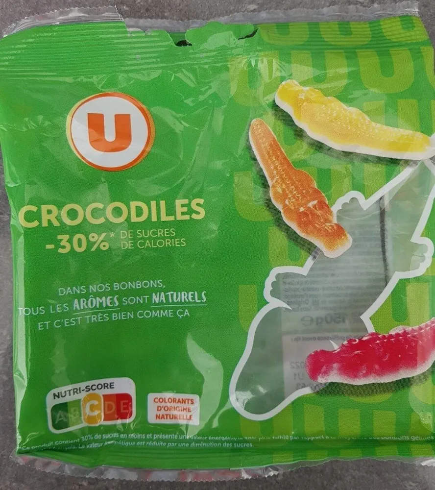 Crocodiles -30% de sucres