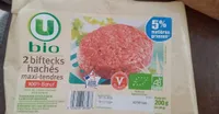 Steak haché maxi tendre, 5% Mat.Gr., 2 pièces, barquette, 200g
