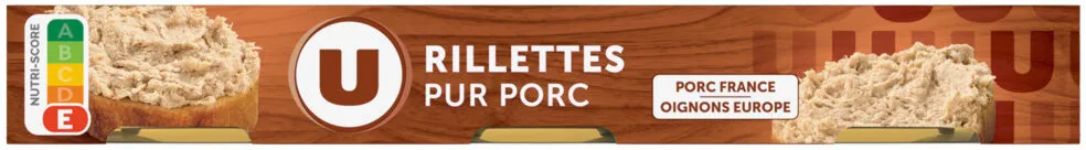 Rillettes pur porc 3x1/10, 234g