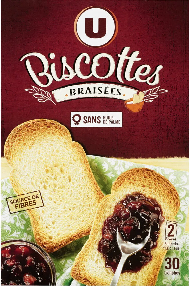 Biscottes braisées
