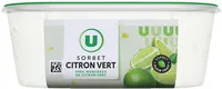 Sorbet plein fruit citron vert - bac 1L 650G