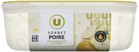 Sorbet plein fruit poire - bac 1L 650G
