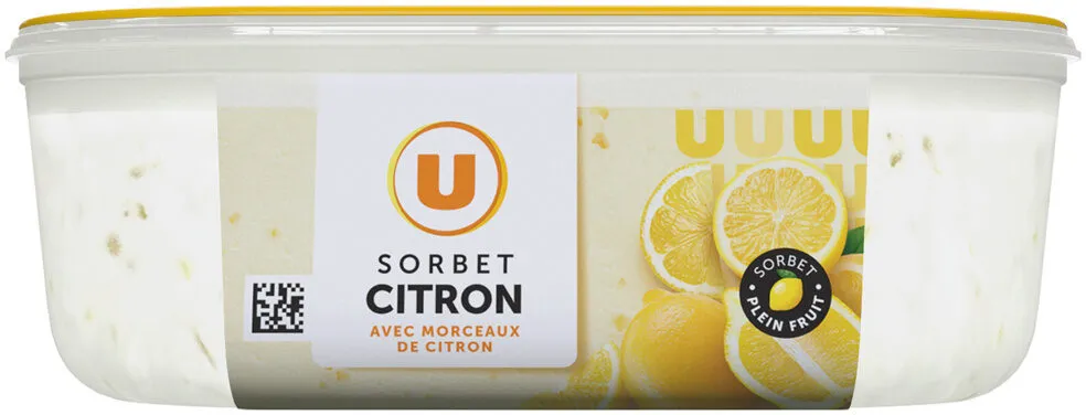 Sorbet plein fruit citron jaune