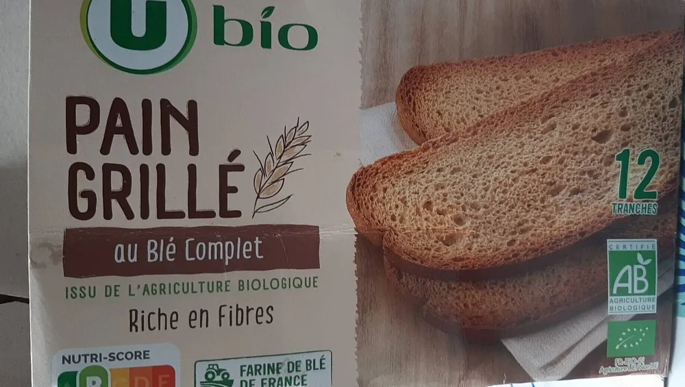 Pain grillé au blé complet 250g