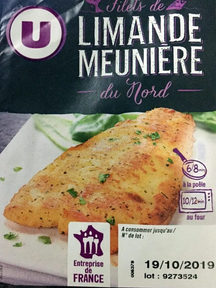 Filet de limande du Nord meunière