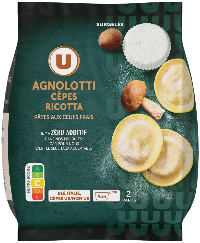 Agnolotti cèpes ricotta 400g
