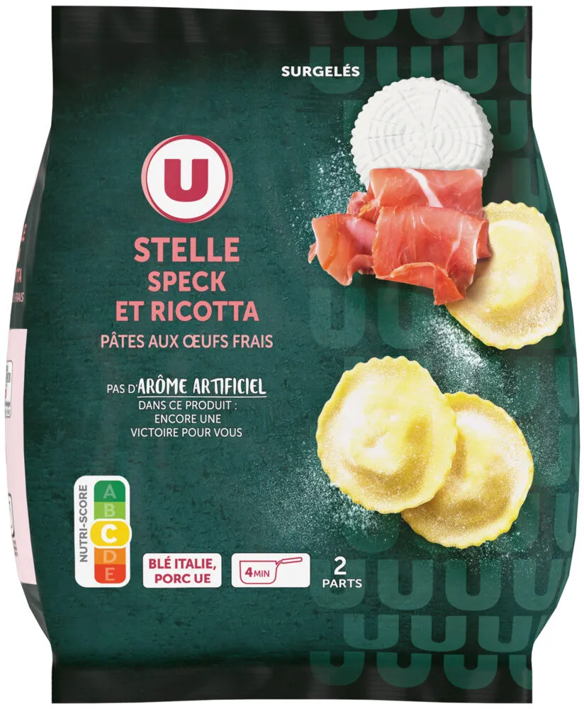 Stelle speck et ricotta 400g