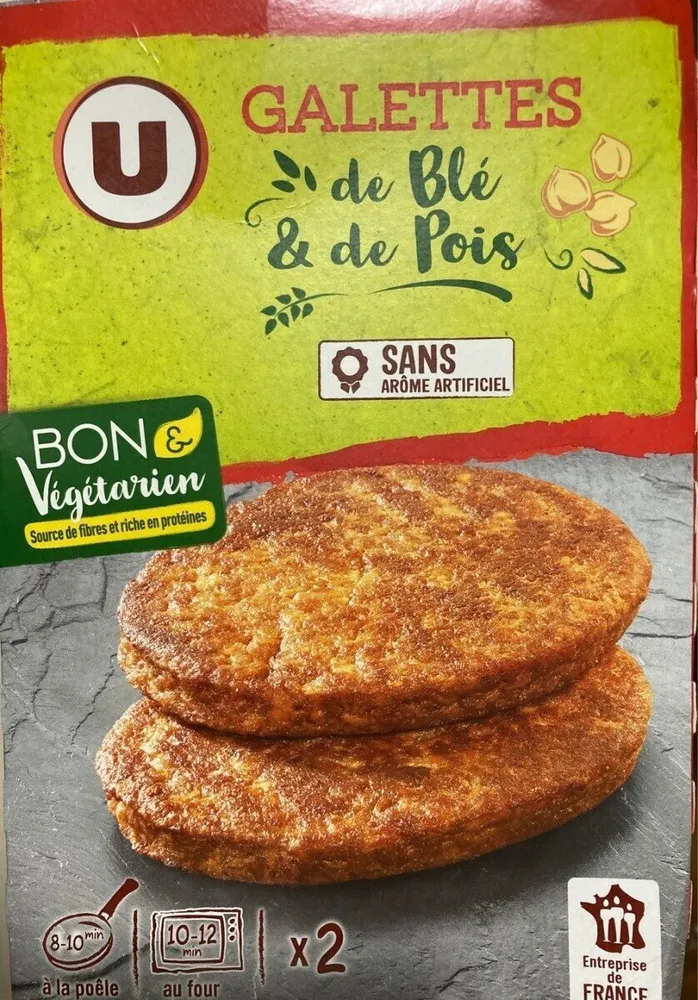 Galettes de blé et pois x2 180g