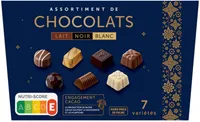 Ballotin chocolat lait noir blanc 241g