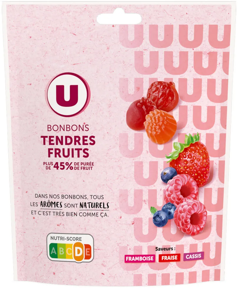 Bonbon tendres fruits