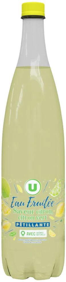 Eau fruité petillante au jus de citron / citron vert