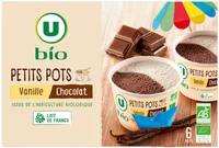 Petits pots de glace vanille chocolat, x6 - 282g