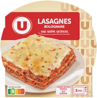 Plat cuisiné Lasagnes à la bolognaise barquette micro-ondable, 300g