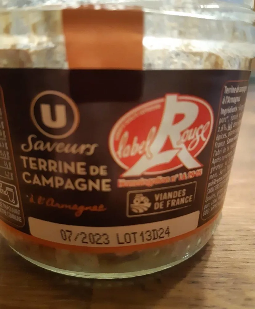 Terrine de campagne à l'armagnac 180g