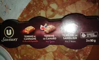Terrine de campagne, de canard et de sanglier - 3 terrines de 90g