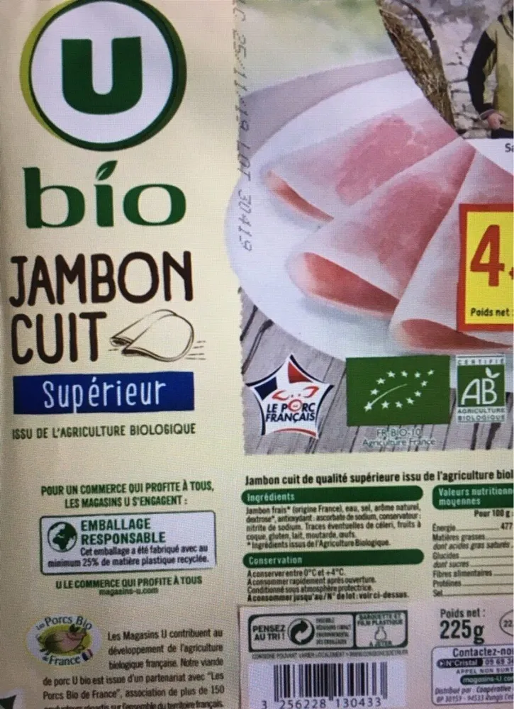 Jambon cuit supérieur