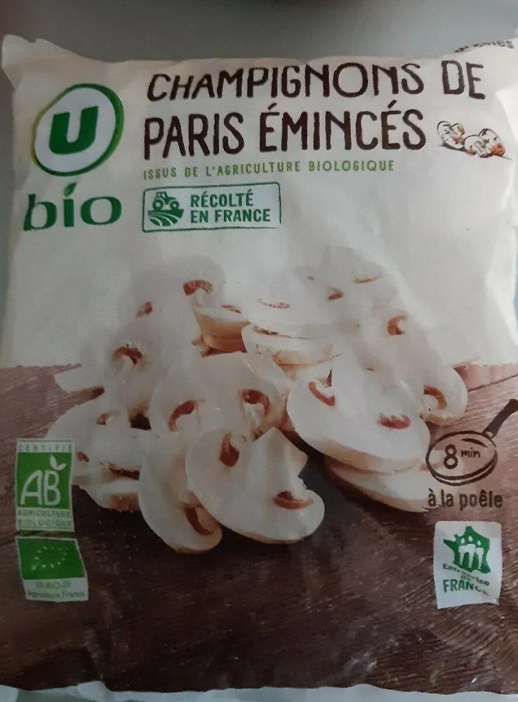Champignons de Paris émincés surgelés 600g