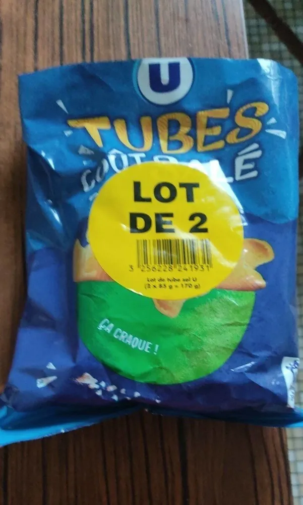 Tubes goût salé