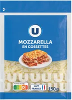 Mozzarella en cossettes lait pasteurisé 22%MG - Sachet 150g