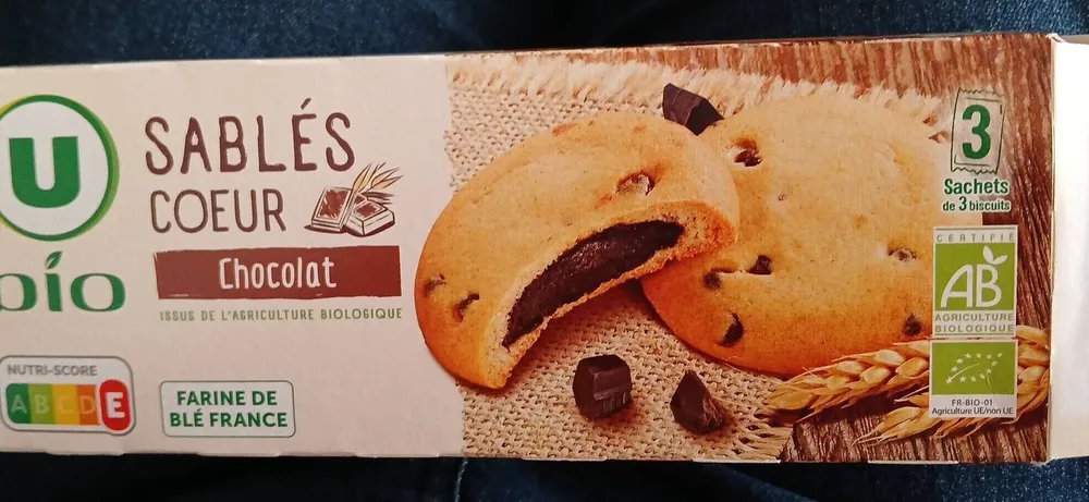 Sablé coeur chocolat, 155g