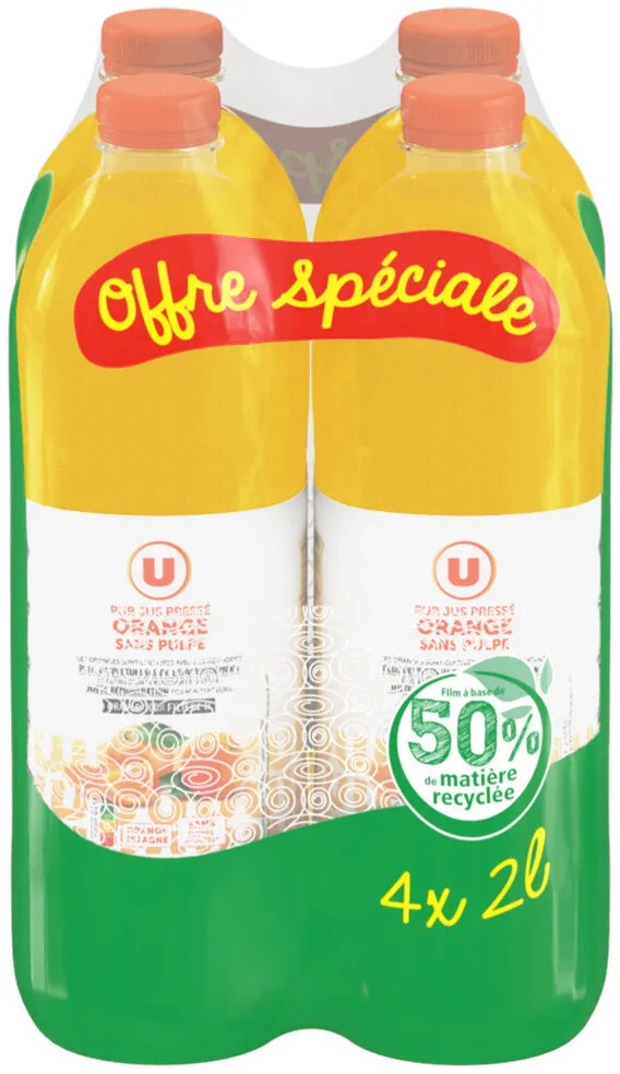 Pur jus d'orange sans pulpe