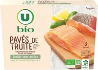 Pavés de truite blanches surgelés 2x100g 200g