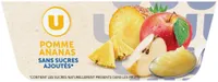 Dessert fruitier coupelle pomme ananas sans sucre ajouté 4x100g