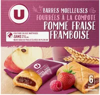 Barres compotes pomme fraise