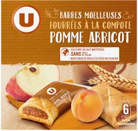Barres compotes pomme abricot