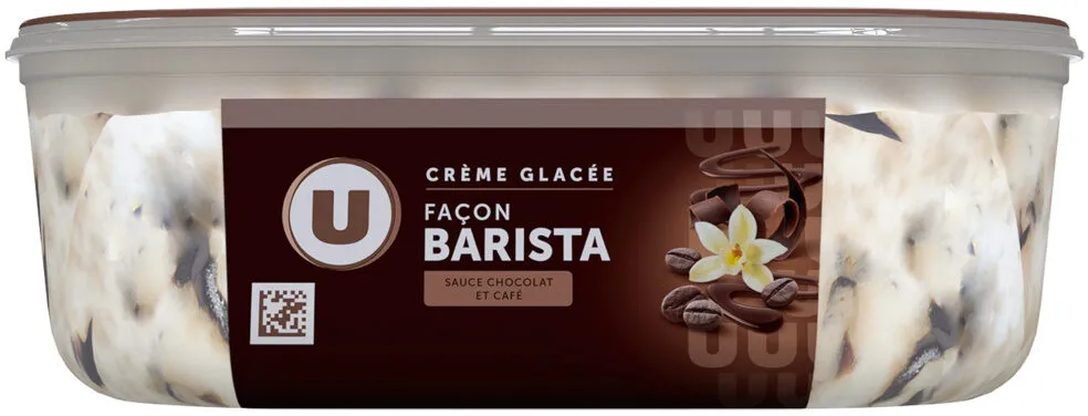 Crème glacée café, vanille,sauce choco BARISTA